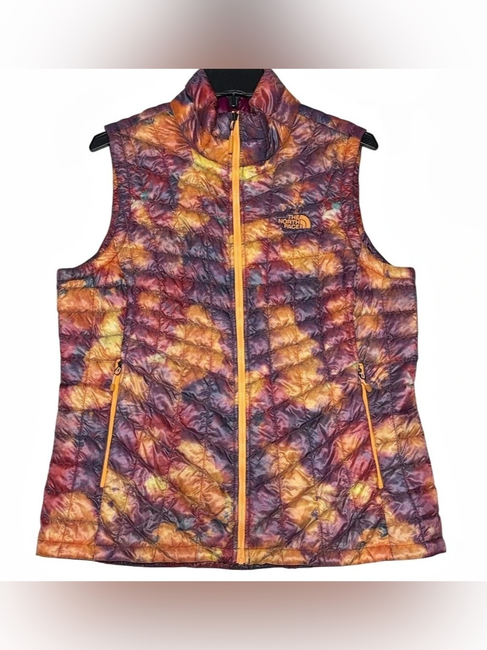 NEW The North Face Womens Thermoball Vest Rare Print Multicolor Large Colorful